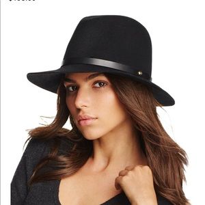 NEW Rag & Bone Fedora Hat in Black Size Medium